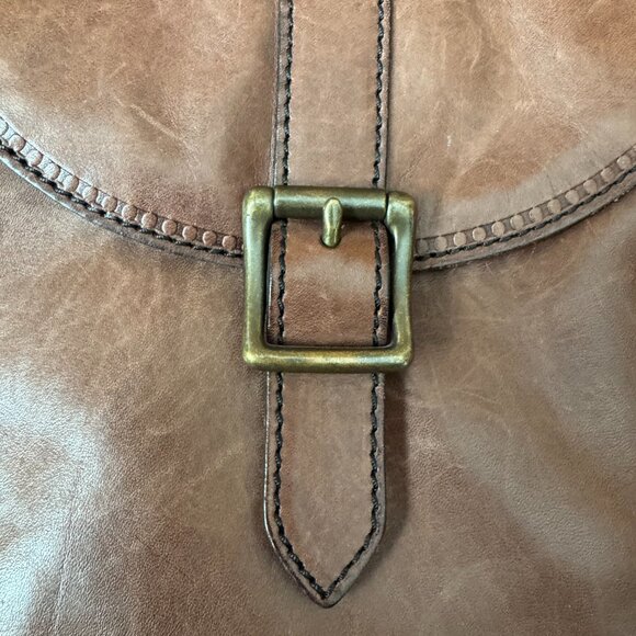 Fossil Brown Crossbody Leather Saddlebag - Picture 10 of 14